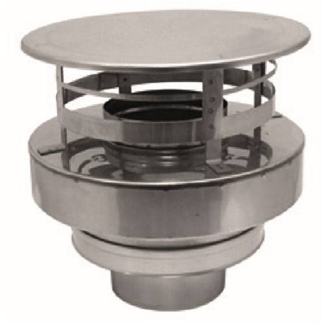 Concentrische diameter 130 - 200 mm kap I316L/I304 (D0,5/0,5) (excl. afdichtingsrubbers binnenbuis)